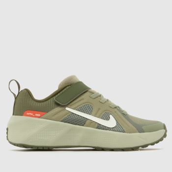 khaki green nike trainers junior