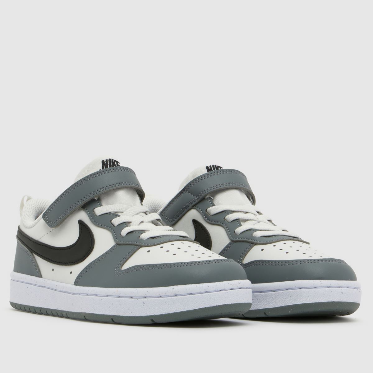 Nike Court Borough Low Boys Junior in Grey Multi Nike Court Borough Low 1