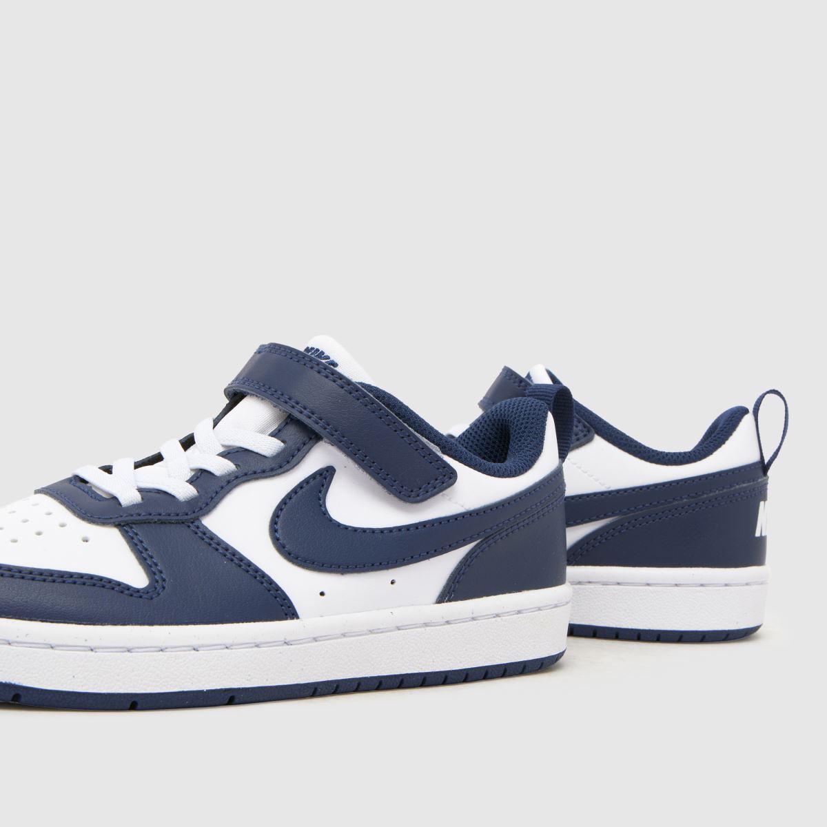 Nike Court Borough Low Boys Junior in White & Navy Nike Court Borough Low 7