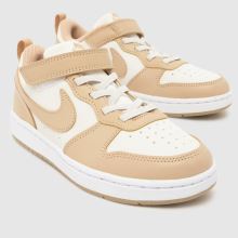 Nike Court Borough Low Boys Junior in Stone Multi Nike Court Borough Low,3 of 4