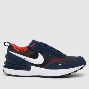 Nike navy & orange waffle one Boys Junior Trainers Nike navy & orange waffle one Boys Junior Trainers