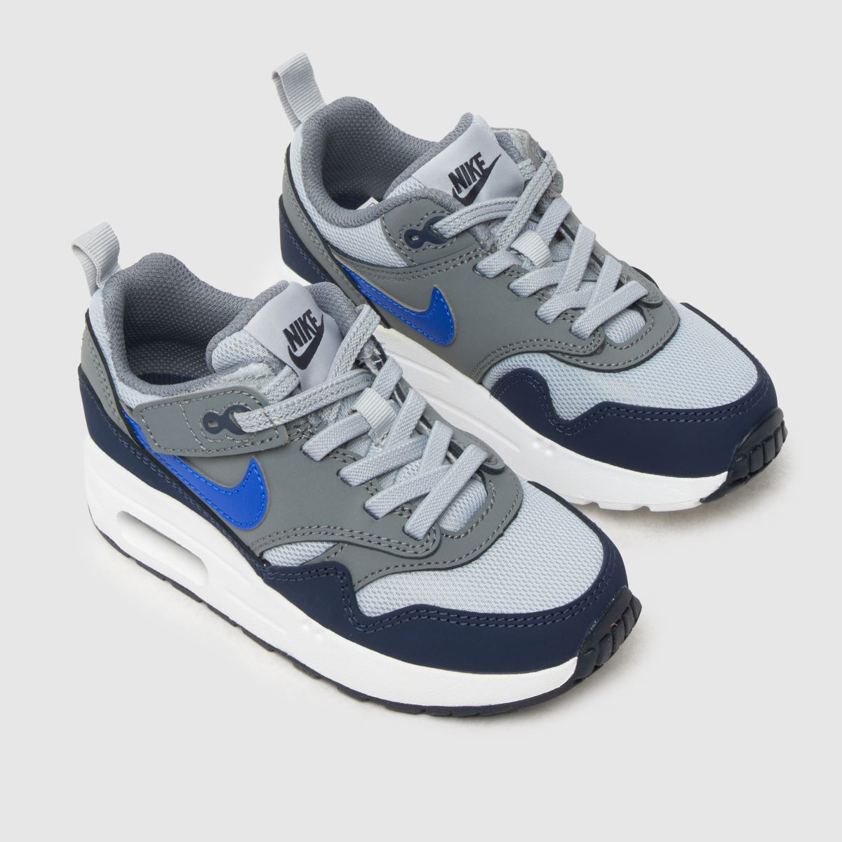 Nike grey multi air max 1 easyon Boys Junior trainers