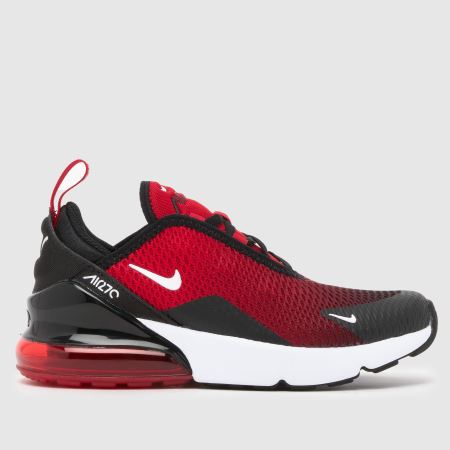 nike air max 270 junior red and black