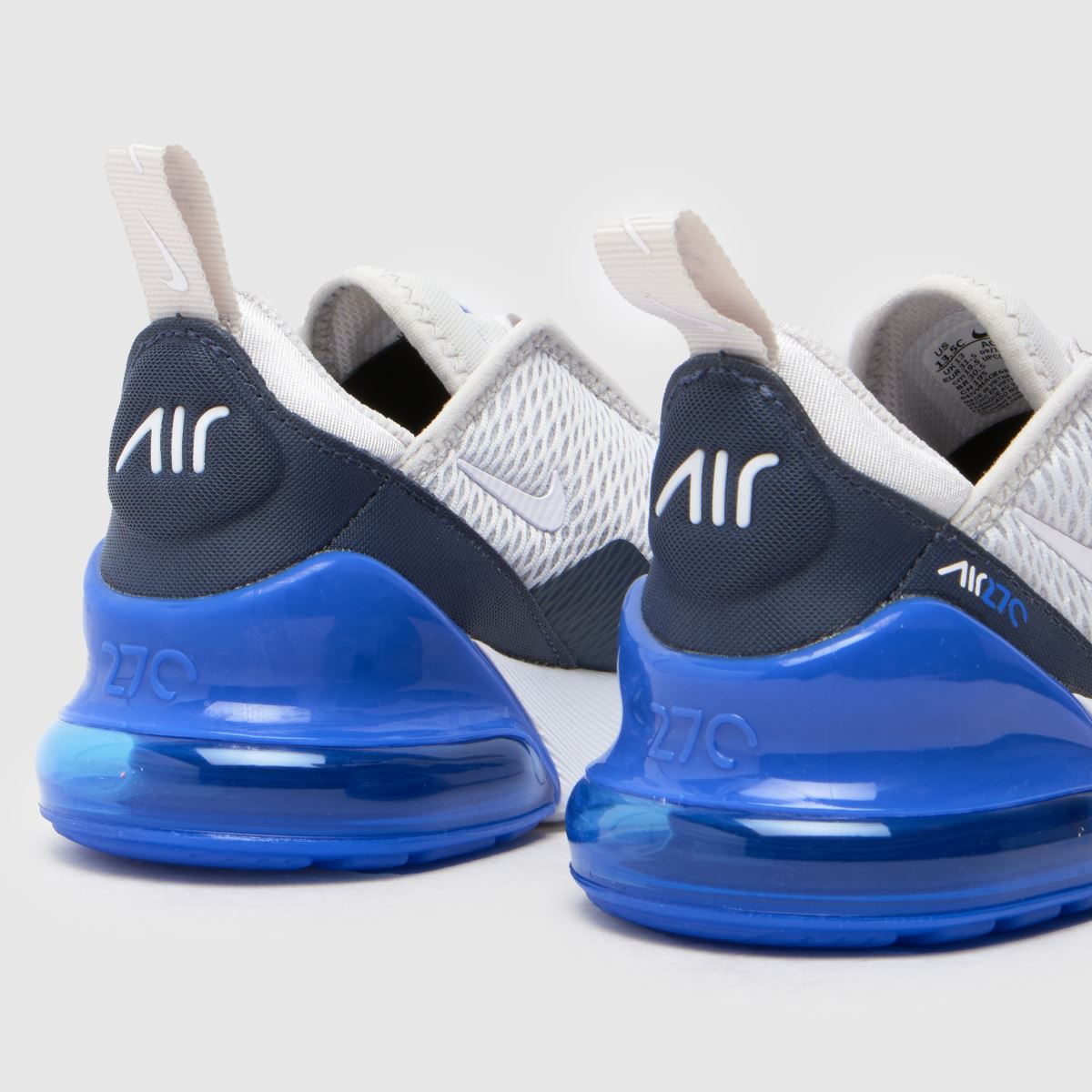 Kids Boys Junior Grey Multi Nike Air Max 270 Trainers schuh