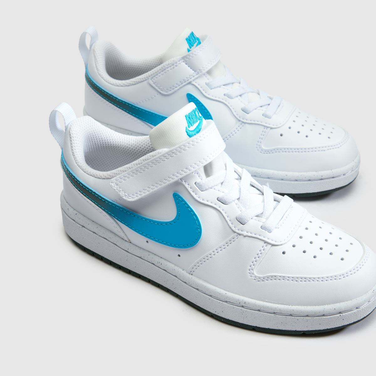 Nike Court Borough Low Boys Junior in White & Blue Nike Court Borough Low 4
