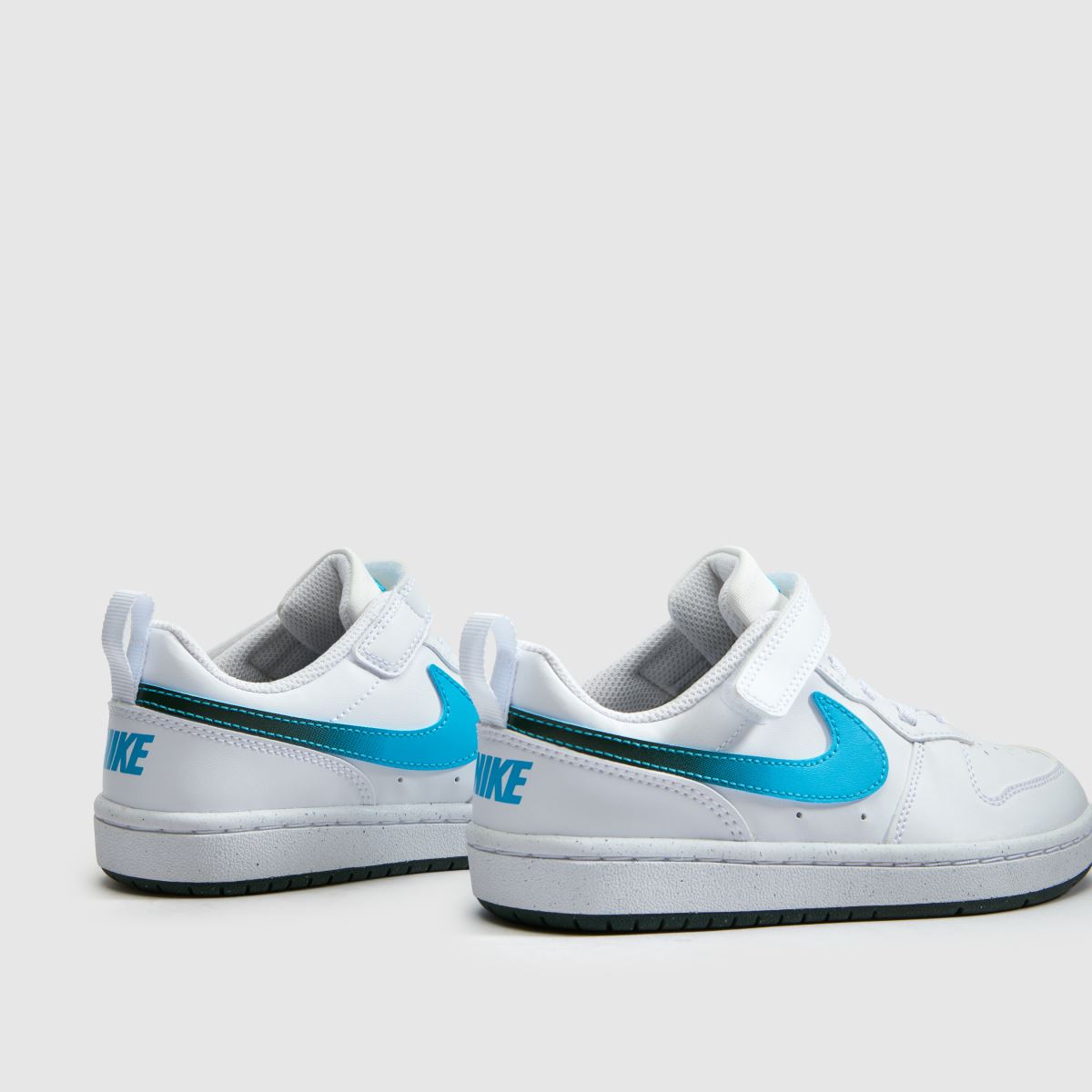 Nike Court Borough Low Boys Junior in White & Blue Nike Court Borough Low 7