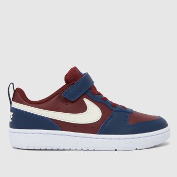 Nike Burgundy Court Borough Low Boys Junior