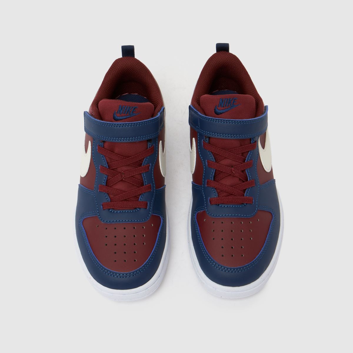 Nike Court Borough Low Boys Junior in Burgundy Nike Court Borough Low 7