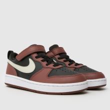 Nike Court Borough Low Boys Junior in Multi Nike Court Borough Low,2 of 4