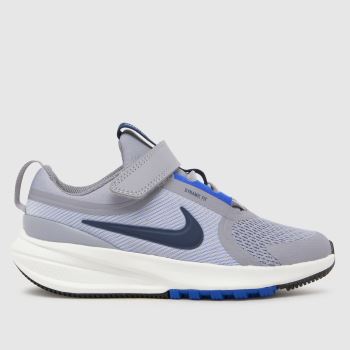 Nike Grey & Navy Star Runner 5 Boys Junior