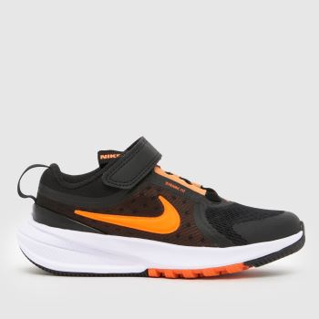 Nike Black & Orange Star Runner 5 Boys Junior