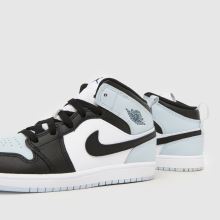 Nike Jordan 1 Mid Boys Junior in Black and blue Nike Jordan 1 Mid,4 of 4