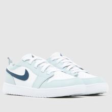 Nike Jordan 1 Low ALT Boys Junior in White & Pl Blue Nike Jordan 1 Low ALT,2 of 4