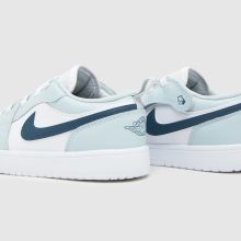 Nike Jordan 1 Low ALT Boys Junior in White & Pl Blue Nike Jordan 1 Low ALT,3 of 4