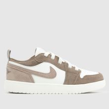 Nike Jordan 1 Low Alt SE Boys Junior in Stone Multi Nike Jordan 1 Low Alt SE,1 of 4