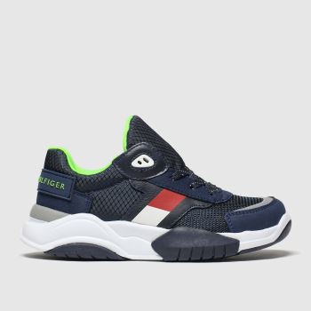 tommy hilfiger navy lace up sneaker trainers junior tommy hilfiger navy lace up sneaker trainers junior