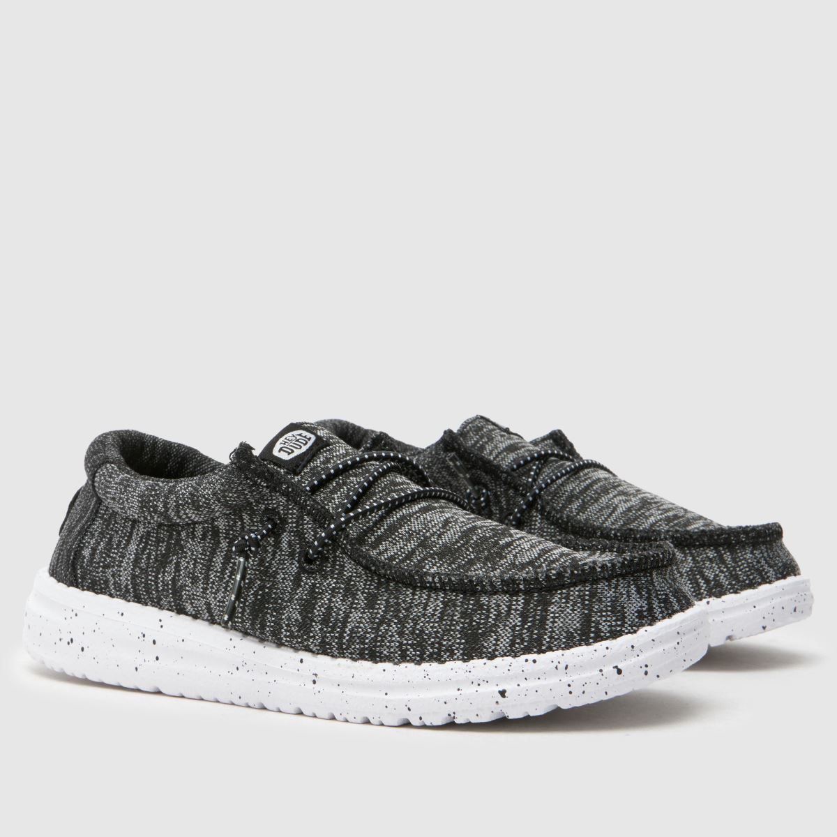 HEYDUDE Wally Boys Junior in Black Multi HEYDUDE Wally 1