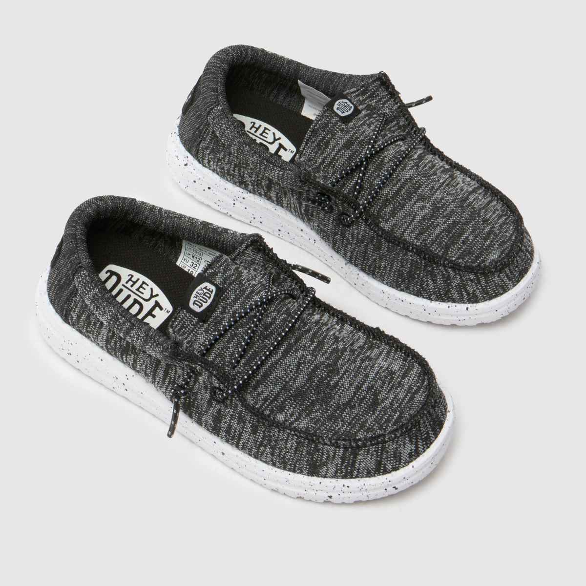 HEYDUDE Wally Boys Junior in Black Multi HEYDUDE Wally 4