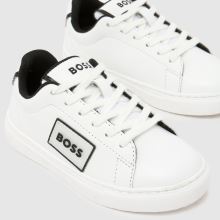 BOSS Court Boys Junior in White BOSS Court,3 of 4