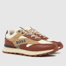 BOSS Runner Boys Junior in Beige Multi BOSS Runner,2 of 4