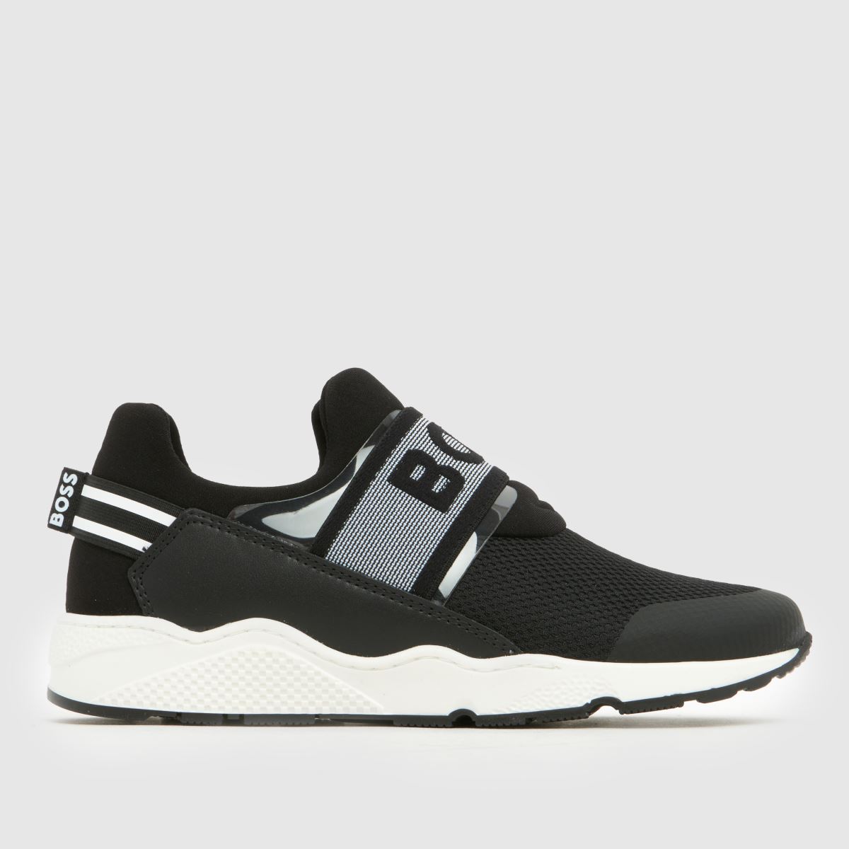 BOSS Black Slip On Boys Junior Trainers
