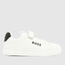BOSS 1V Cupsole Boys Junior in White BOSS 1V Cupsole,1 of 4