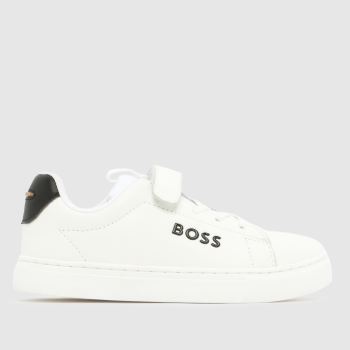 BOSS White 1V Cupsole Boys Junior