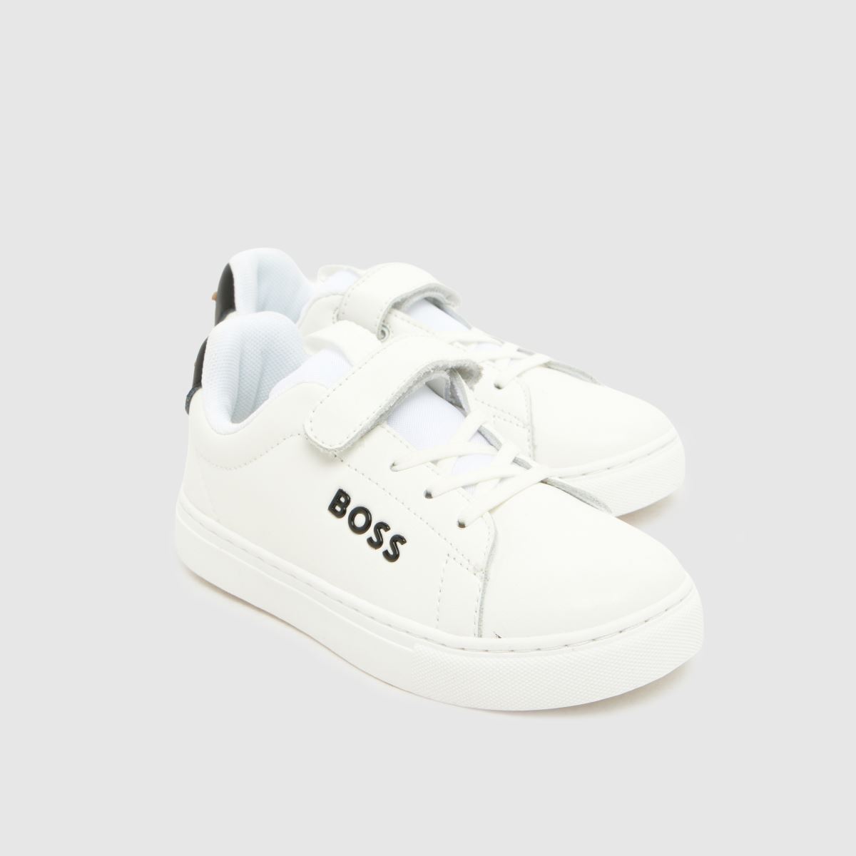 BOSS 1V Cupsole Boys Junior in White BOSS 1V Cupsole 4