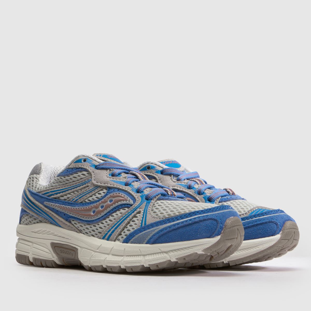 Saucony Grid Legacy Boys Junior in Stone Multi Saucony Grid Legacy 1