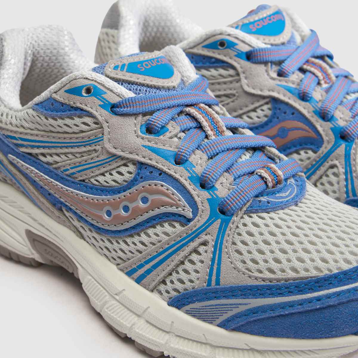 Saucony Grid Legacy Boys Junior in Stone Multi Saucony Grid Legacy 4