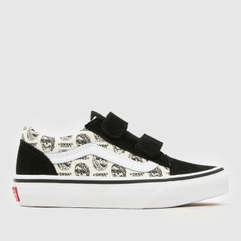 Vans Black & White Old Skool V Boys Junior