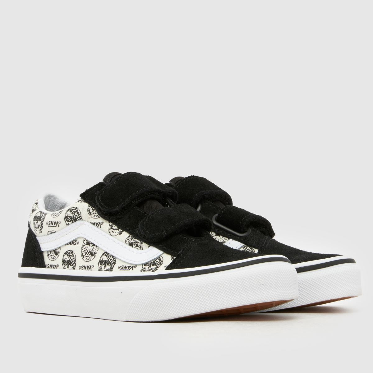 Vans Old Skool V Boys Junior in Black & White Vans Old Skool V 1