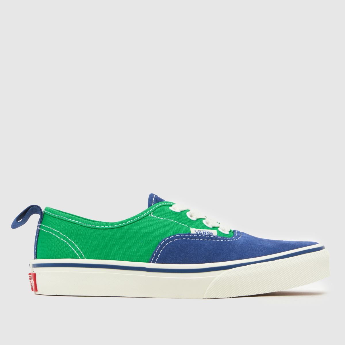 Vans Green Multi Authentic Boys Junior Trainers
