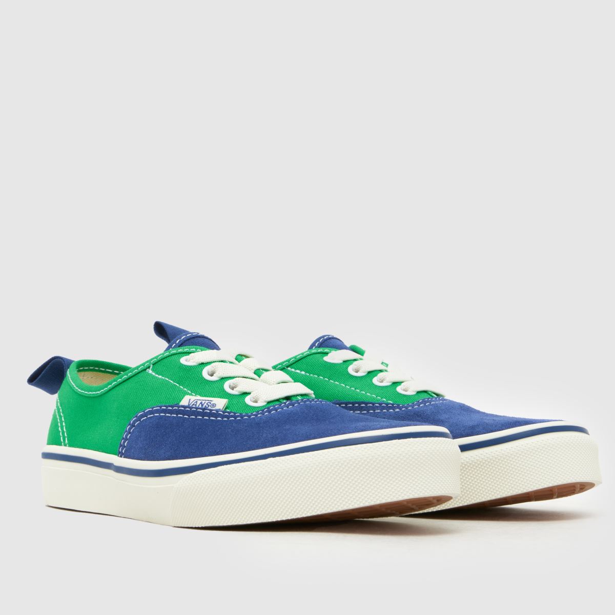 Vans Authentic Boys Junior in Green Multi Vans Authentic 1