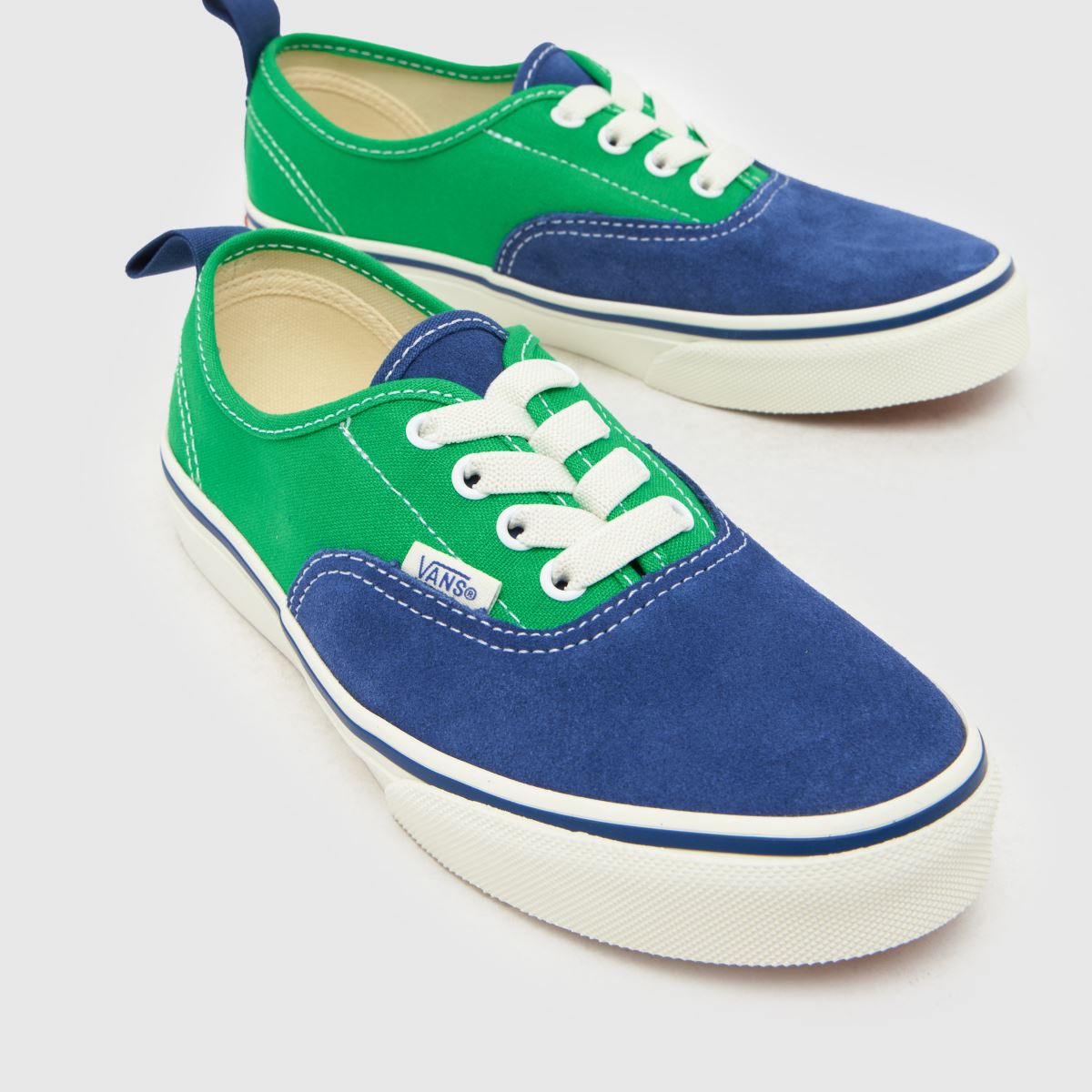 Vans Authentic Boys Junior in Green Multi Vans Authentic 4
