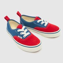 Vans Authentic Boys Junior in Blue Multi Vans Authentic,3 of 4