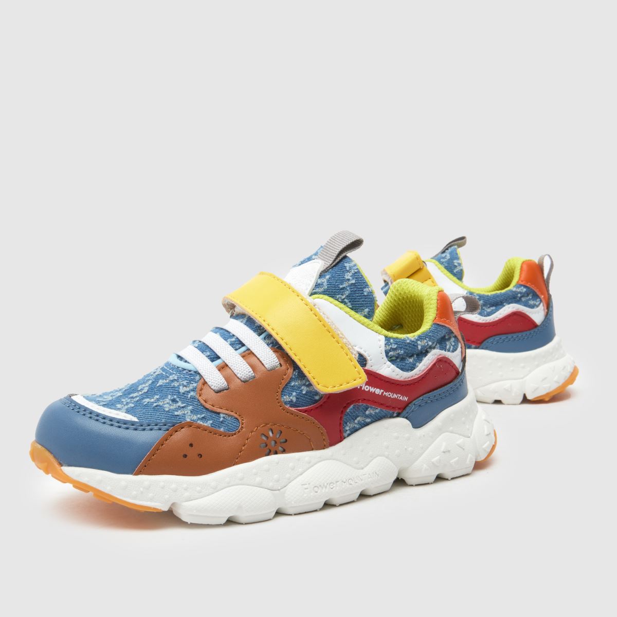 FLOWER MOUNTAIN Yamano 3 Boys Junior in Brown Multi FLOWER MOUNTAIN Yamano 3 7
