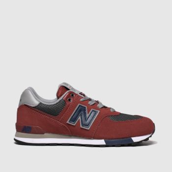 new balance red 574 trainers youth new balance red 574 trainers youth