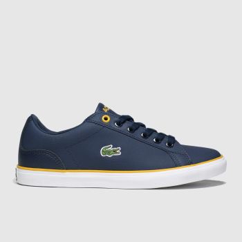 lacoste navy lerond trainers youth lacoste navy lerond trainers youth