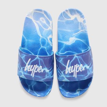 Hype turquoise pool fade sliders youth Hype turquoise pool fade sliders youth