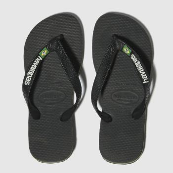 havaianas black brasil logo sandals youth havaianas black brasil logo sandals youth
