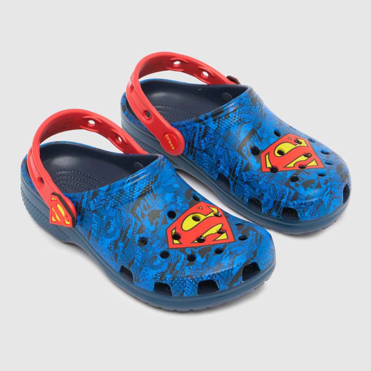 Crocs X Superman Clog Boys Youth in Black and blue Crocs X Superman Clog 4