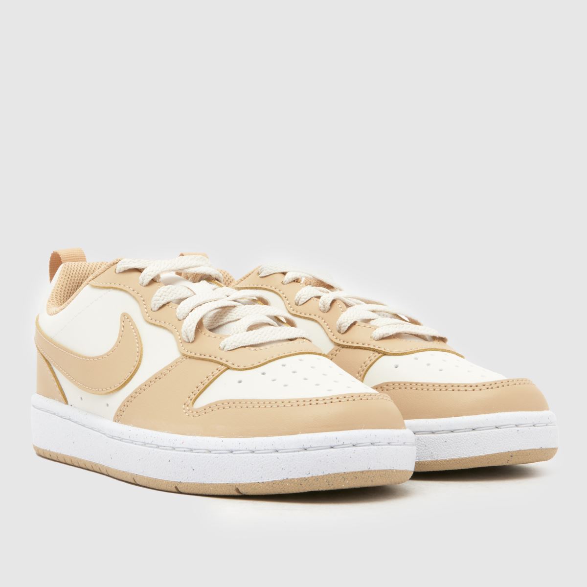Nike Court Borough Low Boys Youth in Stone Multi Nike Court Borough Low 1