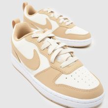 Nike Court Borough Low Boys Youth in Stone Multi Nike Court Borough Low,3 of 4