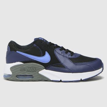Nike black & navy air max excee trainers youth Nike black & navy air max excee trainers youth