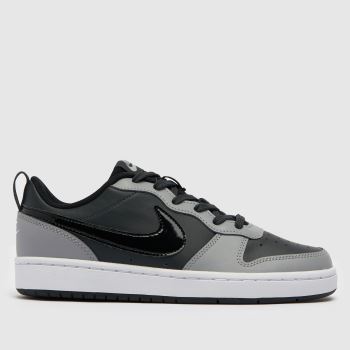 Nike grey & black court borough low 2 trainers youth Nike grey & black court borough low 2 trainers youth