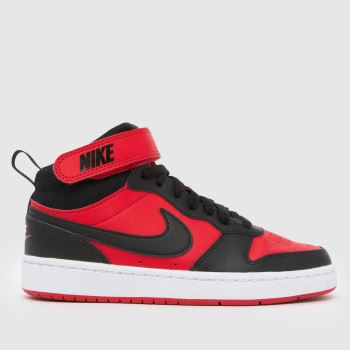 Nike Red Multi Court Borough Mid 2 Boys Youth