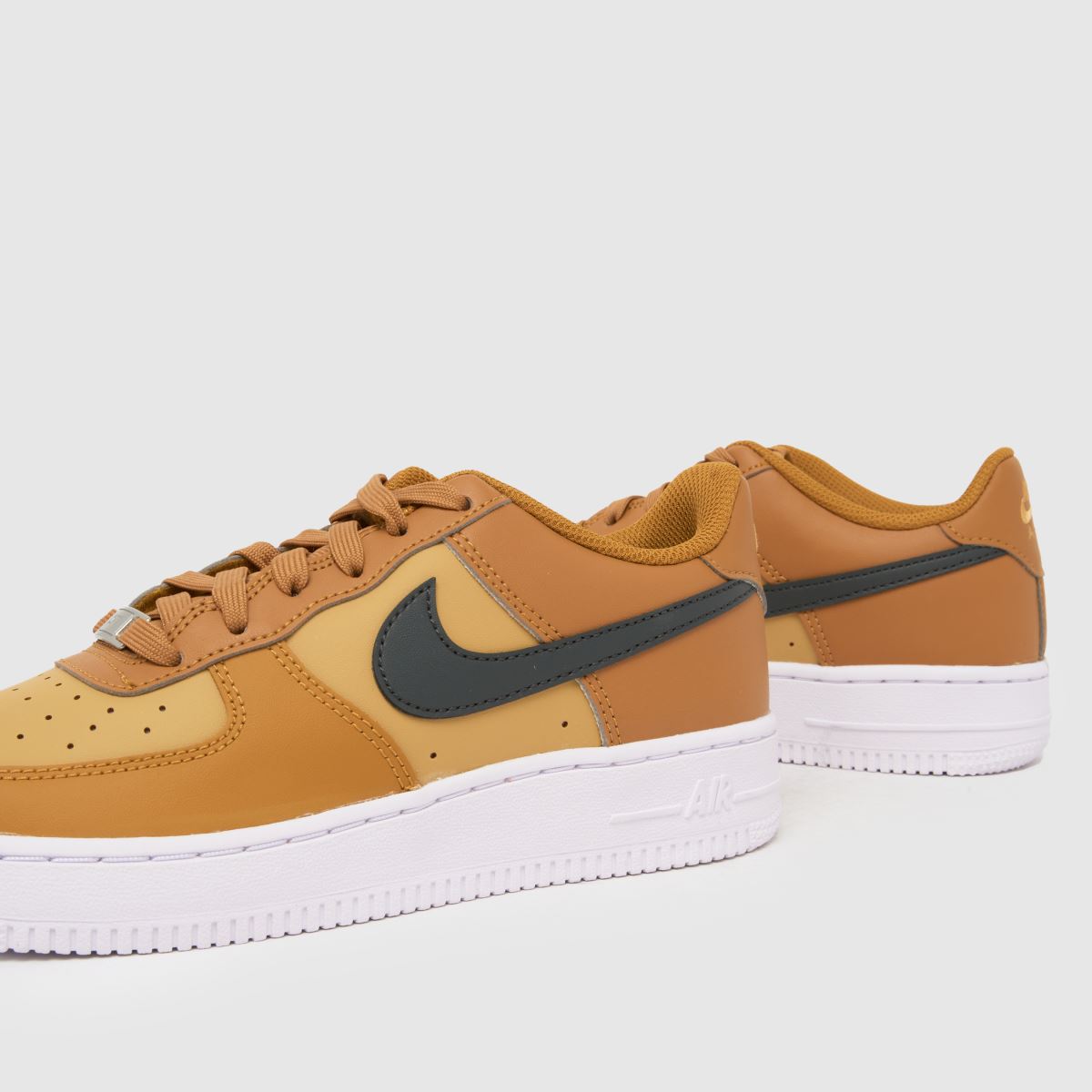 Nike Air Force 1 Boys Youth in Tan Nike Air Force 1 7
