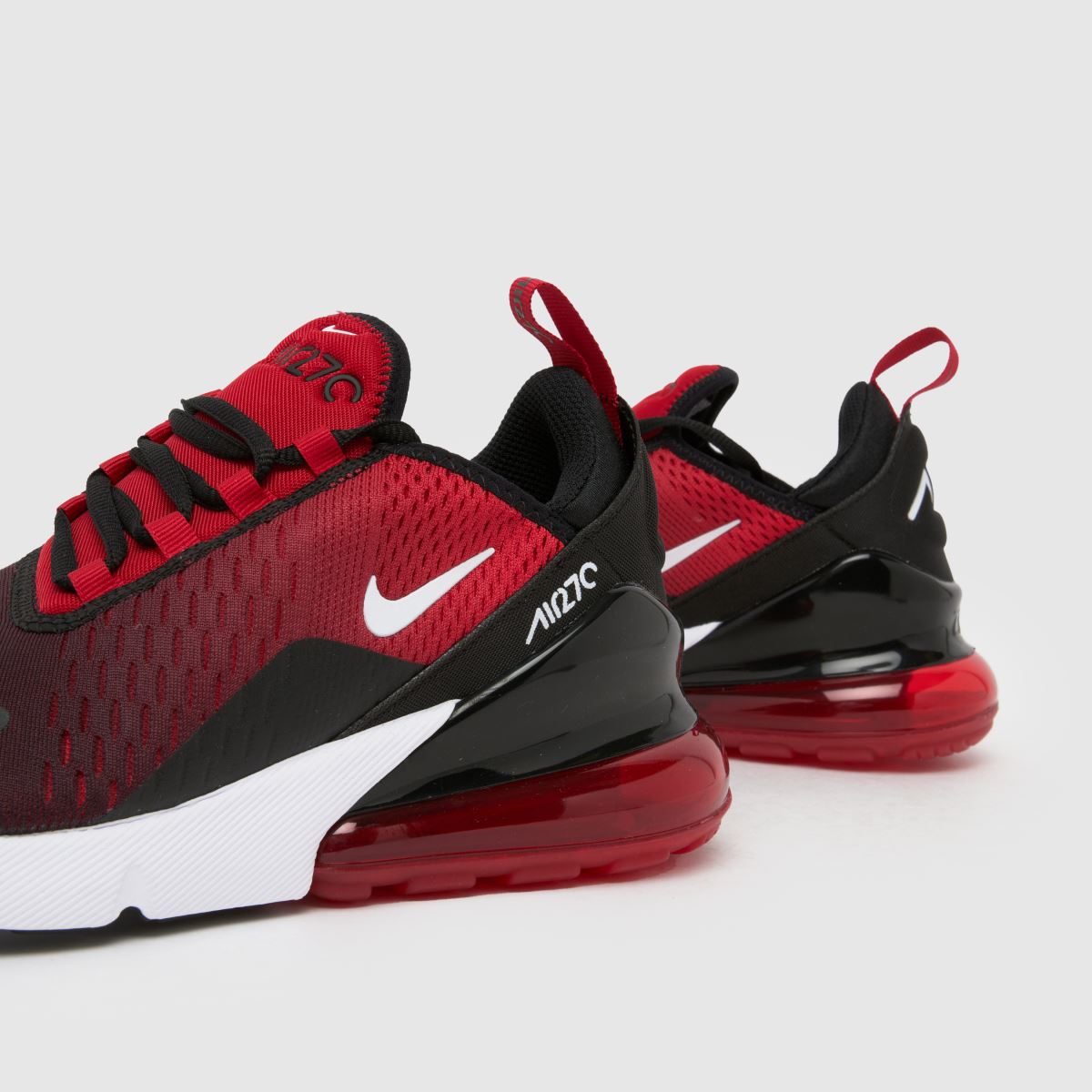 Kids Boys Youth Red Nike Air Max 270 Trainers schuh