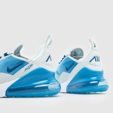 Nike Air Max 270 Boys Youth in White & Blue Nike Air Max 270,4 of 4